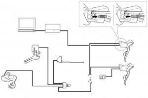 Shimano Di2 cablage
