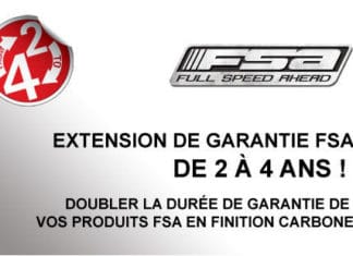 Périphériques vélo carbone FSA : extension de garantie à 4 ans Périphériques vélo carbone FSA