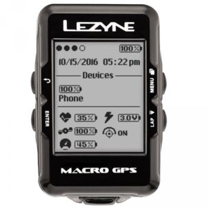 On retrouve les indications nécessaires sur le Lezyne Macro GPS.