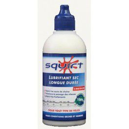 Le lubrifiant Squirt est efficace et offre un kilométrage d'utilisation confortable.