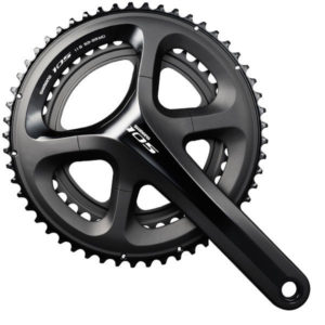 Le pédalier Shimano dernière génération présente une architecture au niveau des plateaux spécifique.