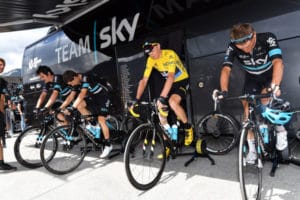 Le Team Sky a opté pour ce home trainer pour calibrer l'effort de manière individuel.