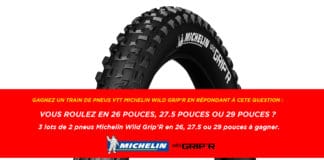 Gagnez un train de pneus VTT Michelin Wild Grip’R avec Materiel-velo.com ! 3 lots de 2 Michelin Wild Grip'R à gagner avec Materiel-velo.com !