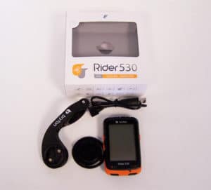 Voici le contenu du pack du GPS Bryton Rider 530.