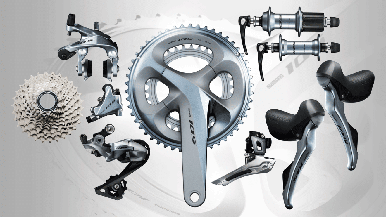 Pédalier Shimano 105 2X11v 52-36 FC-R7000 - Équipements vélos