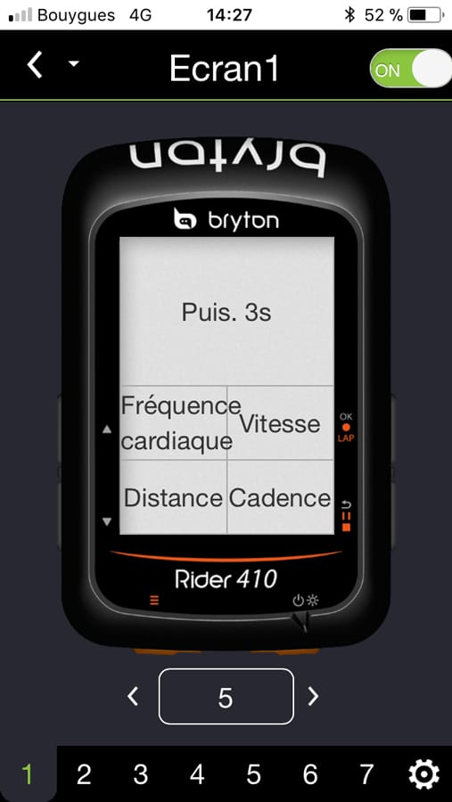 Programar páginas con la aplicación Bryton. Es rápido y fácil.