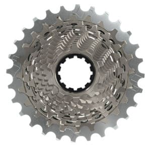 La cassette Sram Red eTap AXS reçoit 12 vitesses. Il faut un corps XDR pour l'utiliser.©Sram