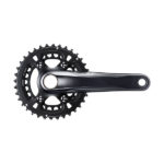 Le pédalier est disponible en mono ou double plateau. Fixation direct mount. ©Shimano