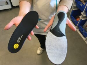 Voici donc le résultat final de nos semelles pour chaussures vélo Sidas.