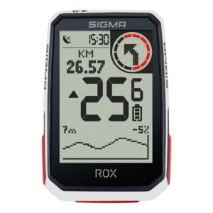 Le Rox 4.0 offre un grand écran.©Sigma Sport