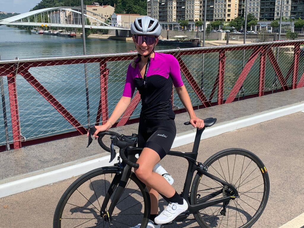 Maillot De Vélo Femme NALINI – Sans Boutons, Gris, Manches Courtes – Taille S