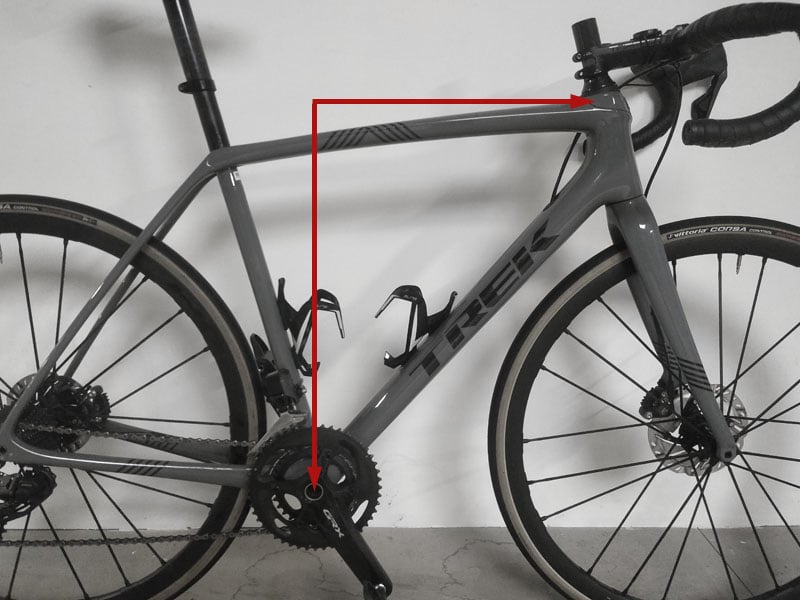 Pour mesurer la taille d'un cadre vélo, les valeurs de Stack et de Reach sont primordiales