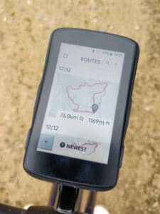 Test compteur vélo gps