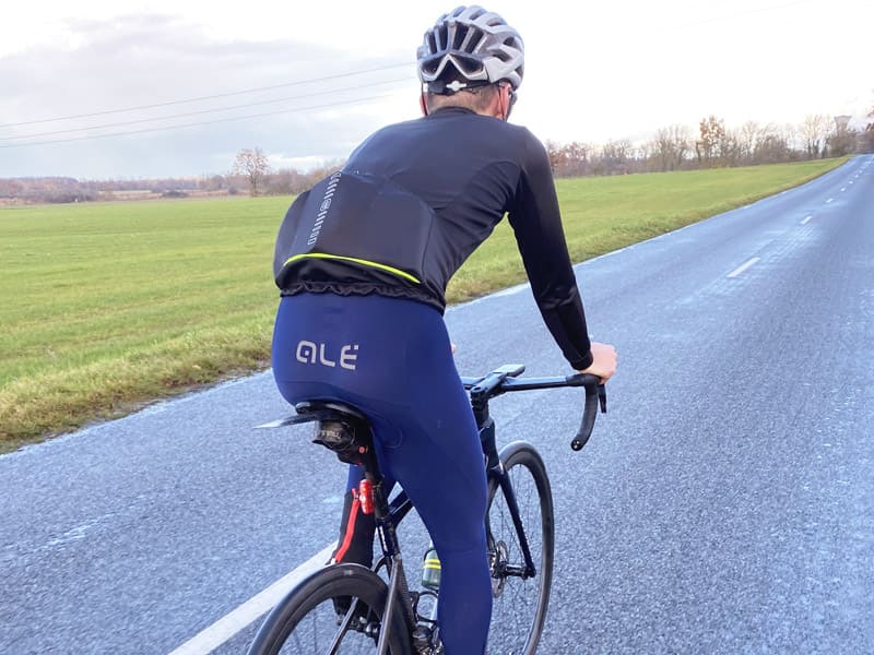 Alé Pantalon Hiver Cyclisme Ale' Résistant À L'Eau Klimatik K-Atmo 2.0 Noir 2022 