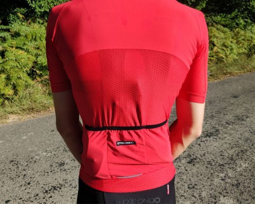 Panneau arrière maillot vélo manches courtes