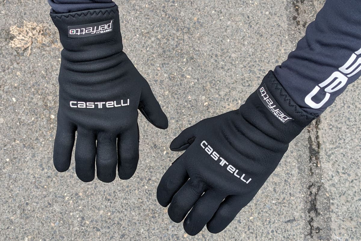 Gants vélo hiver Castelli Estremo Coupe-vent, doublure en polaire